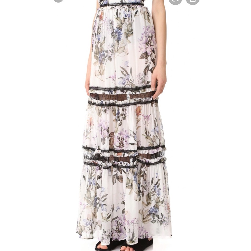 NICHOLAS “Iris” floral maxi skirt